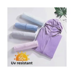 Women's Summer Sun Protection Jacket - UPF 50+ UV Blocking, Breathable & Stretchy Athletic Windbreaker