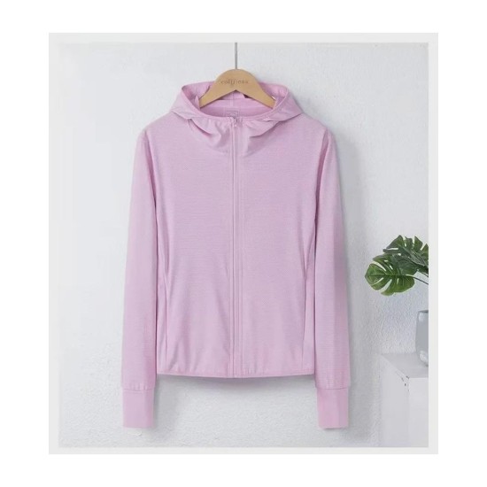 Women's Summer Sun Protection Jacket - UPF 50+ UV Blocking, Breathable & Stretchy Athletic Windbreaker
