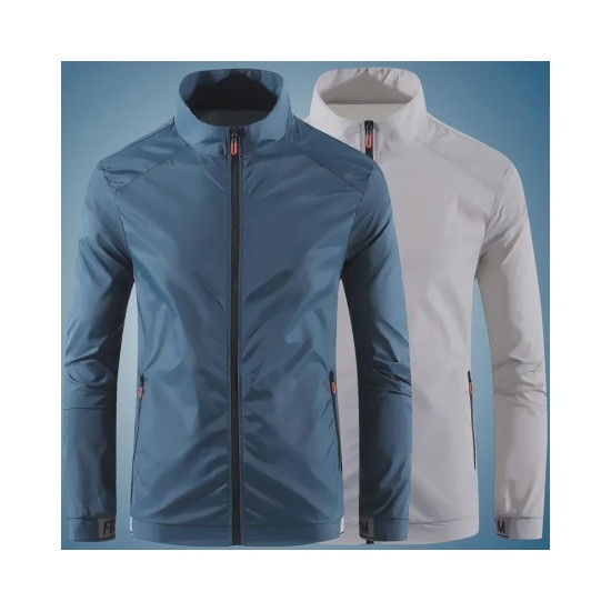 Men's & Women's UPF Sun Protection Jacket with Stand Collar - Summer Outdoor UV Shirt & Air-Conditioning Layer