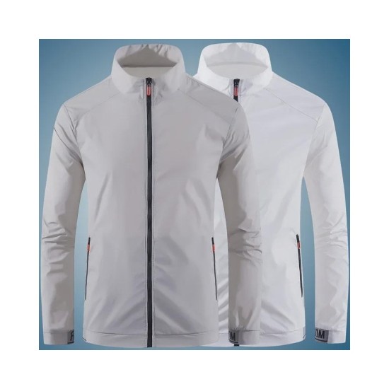 Men's & Women's UPF Sun Protection Jacket with Stand Collar - Summer Outdoor UV Shirt & Air-Conditioning Layer