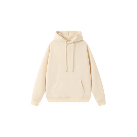 Heavyweight Fleece Hoodie Women Oversized Casual Pullover Winter Warm Solid Color Double-Layer Hood Cotton Sweatshirt St