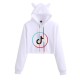 TikTok Inspired Letter Print Hoodie Women's Loose Fit Casual Streetwear Sweatshirt