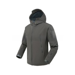 Men's 3-in-1 Waterproof Windproof Fleece Lined Softshell Jacket for Outdoor Hiking