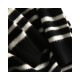 Black and White Striped High Neck Knit Sweater | Mid-Length Slim Fit Pullover | Casual Office Layering Top for Women
