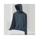 UPF Sun Protection Hoodie with Wide Brim - Lightweight Breathable UV Shielding Jacket for Outdoor Cycling Fishing