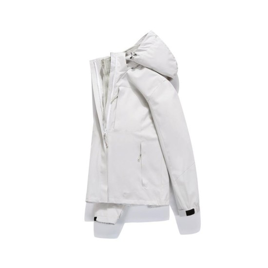 3-in-1 Waterproof Windproof Fleece Lined Jacket for Hiking & Outdoor Activities