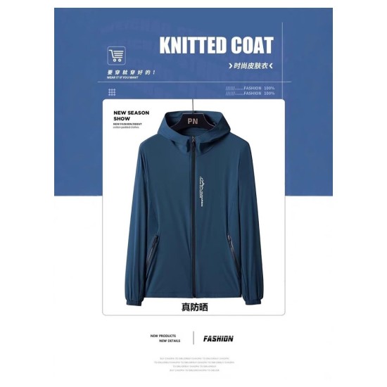 Men's Sun Protection Jacket - UPF 50+ UV Blocking, Lightweight & Breathable Summer Cooling Hoodie for Outdoor Activities