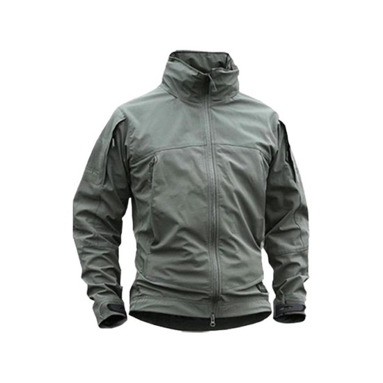 Men's 3-in-1 Waterproof Windproof Softshell Tactical Jacket for Hiking and Outdoor Winter Wear