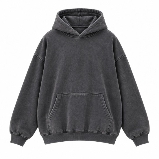American Retro Oversized Graphic Hoodie – Unisex Heavyweight Fleece Sweatshirt with Drop Shoulder & Cozy Lining for Men