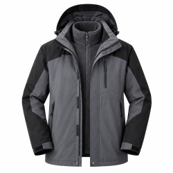 3-in-1 Mountain Shell Jacket for Women & Men | Waterproof Windproof Ski & Hiking Coat