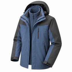 Men's Teflon 3-in-1 Tech Sun Protection Jacket | Lightweight Outdoor Active Windbreaker & Rain Shell