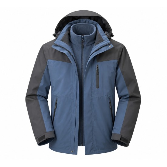 Men's Teflon 3-in-1 Tech Sun Protection Jacket | Lightweight Outdoor Active Windbreaker & Rain Shell
